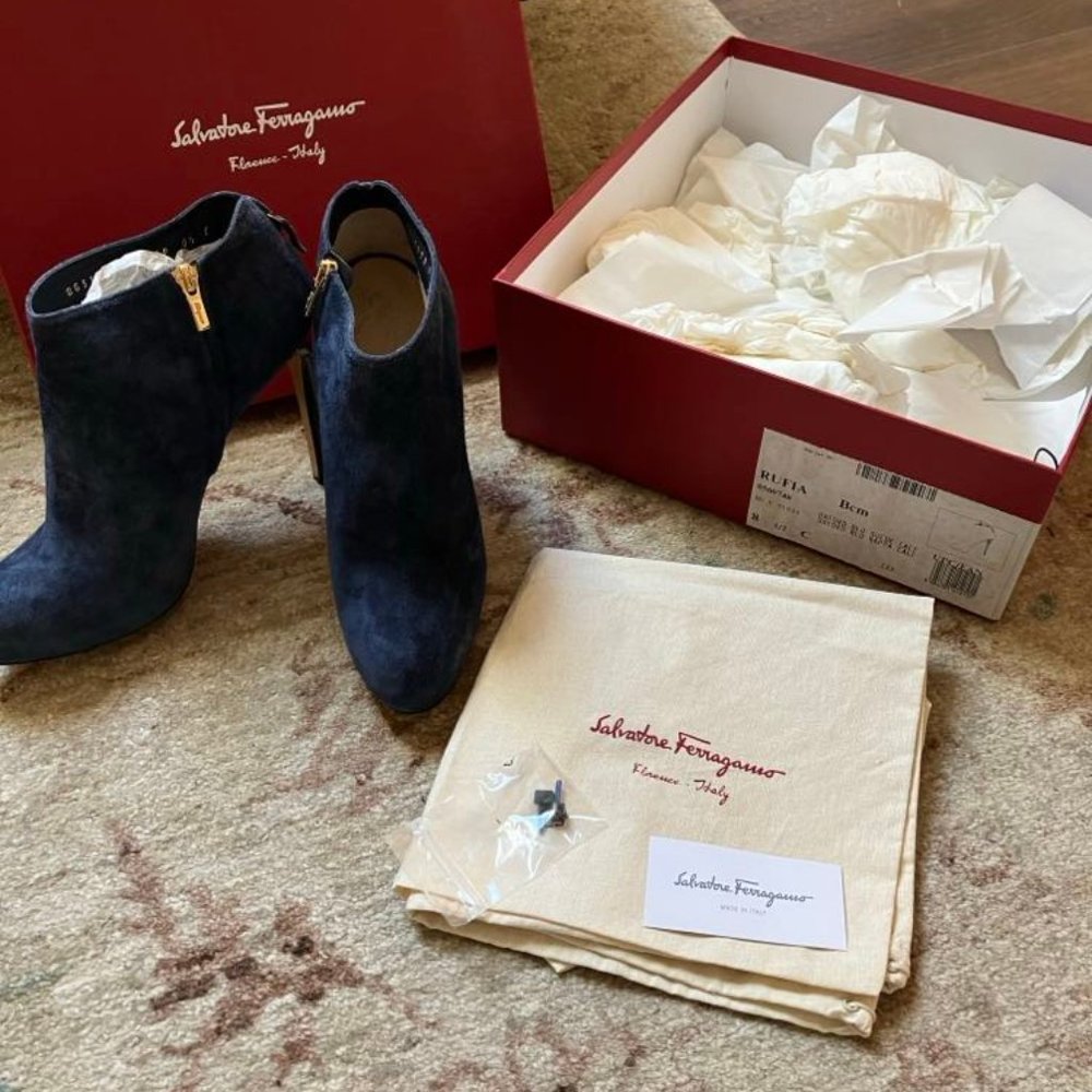 Salvatore Ferragamo Suede Boots - WORN ONCE!